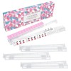 4-Pack Clear Mahjong Racks & Pushers for Game Night –