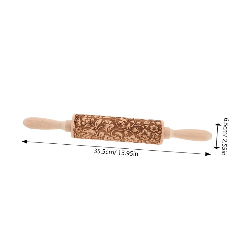 Gatuida Flower Rolling Pin for Wedding Holiday Christmas Mother's Day