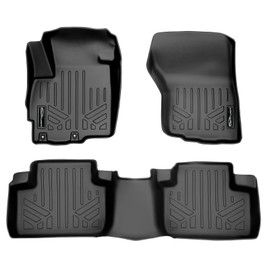 MAXLINER Floor Mats 2 Row Liner Set Black for 2011-2021 Mitsubishi Outlander Sport