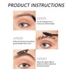 2PCS Clear Waterproof Eyebrow Gel - Long-Lasting Brow Glue for