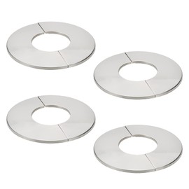 Tsnamay Wall Split Flange, Stainless Steel Round Escutcheon Plate for 2.4"/61mm Diameter Pipe, Pack of 4