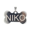 Placa de Identificación para Perros, Acero Inoxidable, (, )
