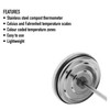Compost Thermometer - Stainless Steel Dial Thermometer for Home and