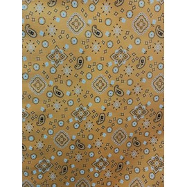 Sedona Designz Bandana Print Poly Cotton Fabric – 58" Wide, Soft & Breathable Material – Durable & Wrinkle-Resistant for Crafts, Apparel & DIY Projects