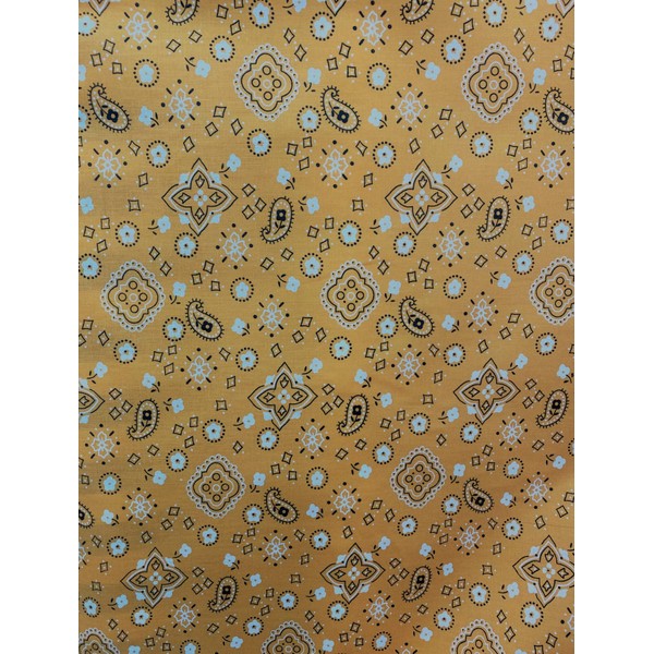 Sedona Designz Bandana Print Poly Cotton Fabric – 58" Wide,
