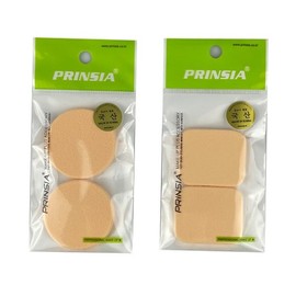 Princia NBR Round Square Powder Puff 2p - TJ NBR Powder Puff Powder Puff Cushion Makeup Cosmetic Sponge Circular 2P 8ea