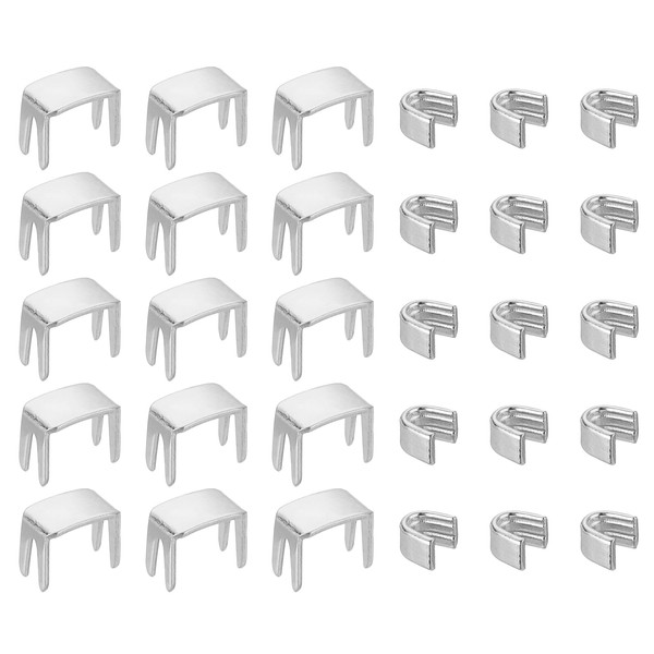 uxcell #5 Zipper Slider Retainers Kit, 20Pcs Bottom Stops &