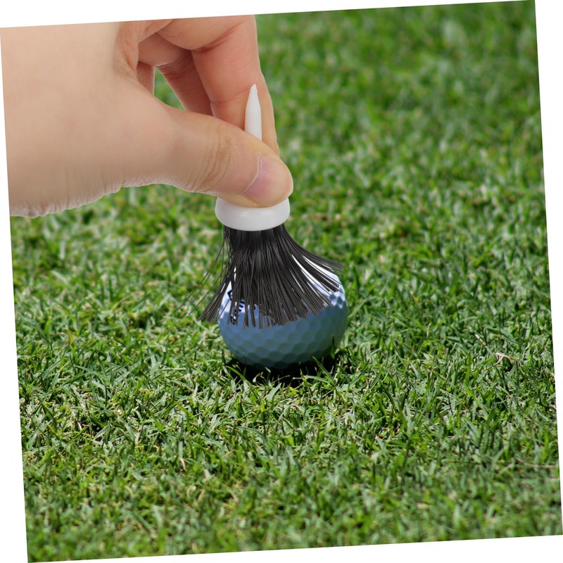 Sosoport 10-Pack Golf Tees Brush 65mm Sturdy Plastic T-Ground Holders