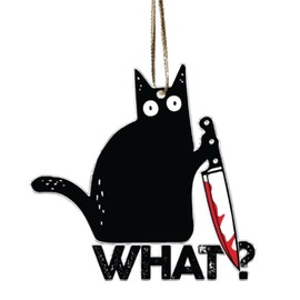 Christmas Metal Keyhchains,Funny and Cute Black Cat Metal Keychains,Whimsical bag charms that add a touch of humor and style to your keys or purse, suitable for both men and women
