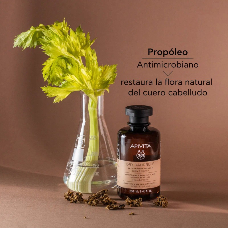 Apivita Shampoo anticaspa seca con apio y propóleo 250ml