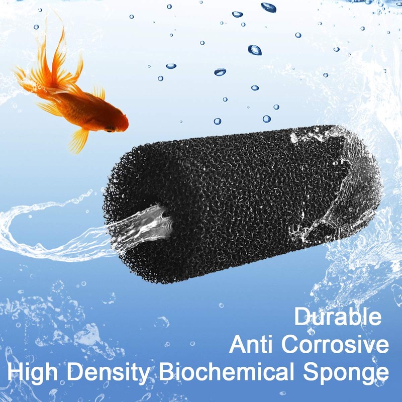 WEAVERBIRD 4PCS Pre-Filter Foam Sponge Roll Aquarium Filter Intake Cover