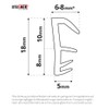 Steigner SFD14 Window Frame Seal Groove in Thermoplastic Elastomer (TPE)