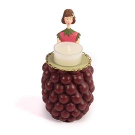 ROSEMARIE SCHULZ Heidelberg Flower Lady Blackberry - Decorative Figurine Tea Light Holder and Collector's Item