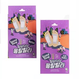 Ullalala 울랄랄라 발바닥패치 대형60개-30일분 대나무수액패치 Ullala Foot Patch Large 60pcs - 30 Days Bamboo Sap Patch [Night use 30 pieces x 2 pieces]