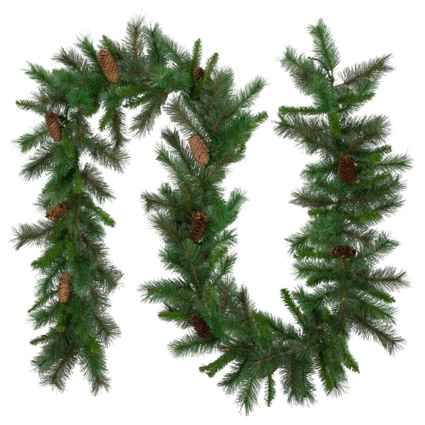 Northlight Pine and Pine Cones Artificial Christmas Garland - 9'