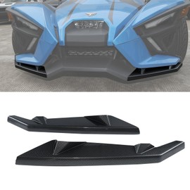 Front Wing Guards for Polaris Slingshot, Carbon Fiber Pattern Front Bumper Winglet Trim Left Right Guard Wing Protector for Polaris Slingshot 2015-2024 Accessories