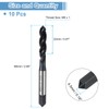 sourcing map 10pcs Spiral Flute Thread Taps M6 x 1