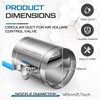 Threlaco 2 Pcs 6" HVAC Duct Manual Volume Backdraft Damper