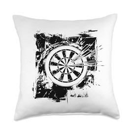 Dartboard Streetart Throw Pillow