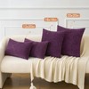MIULEE Pack of 2 Plum Purple Throw Pillow Covers 20x20