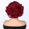 Fancy Hair Cabello Elegante Ombre Rojo Rojo Bob Peluca Bob