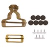 Trimming Shop 35mm Metal Dungaree Buckles with Tri-Glide Sliders &