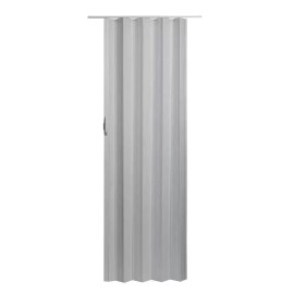 Spectrum Via 48 In. X 96 In. White Mist Vinyl Accordion Door with Hardware