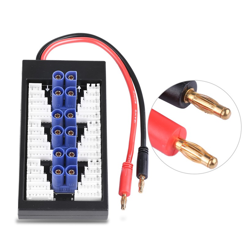 RC Accessory 2S-6S Parallel Balanced Charging Expansion Board EC5 Plug