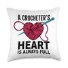 Crochet Crocheting Throw Pillow