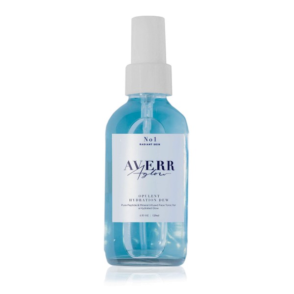 Averr Aglow Opulent Hydration Dew, Daily Face Skin Moisturizer, Healing Mist Natural Mineral Solution Skin Care, Hydrating Skin Refreshing Facial Mister