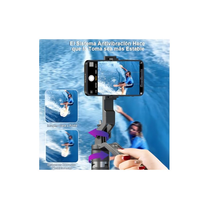 BSOON Tripie para Celular Luz Relleno180cm,Palo Selfie Stick