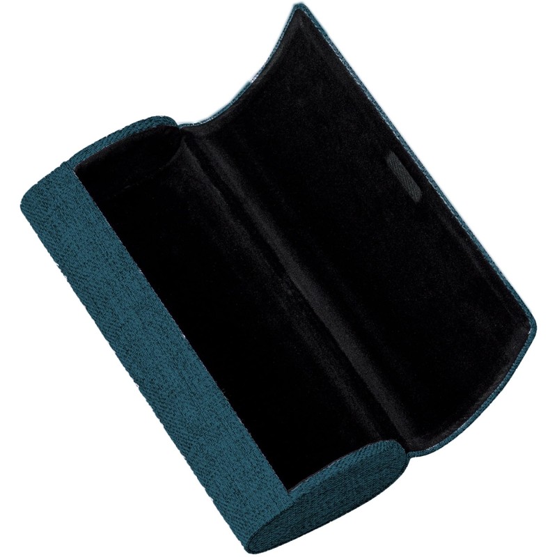 meigan 2576-03 Glasses Case, Metal Hard Case, Women's, Men's, Round