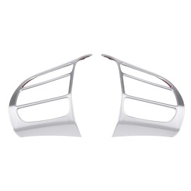 Car Interior Steering Wheel Cover Frame Trim for Hyundai Encino Kauai Kona 2017-2020 SUV Silver