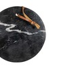Foreside Home & Garden Round Cutting Board Black Marble &