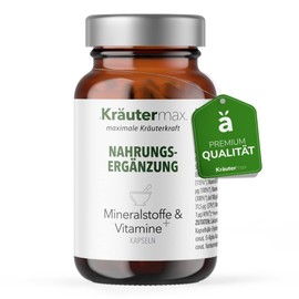 NEU! Vitamine und Mineralstoffe Kapseln | Multimineral und Multivitamin Tabletten mit Spurenelemente | nach Kräutermax Originalrezeptur | 3 x 60 Stück