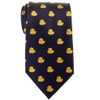 Retreez Classic Rubber Duck Woven Microfiber Men's Tie - Navy