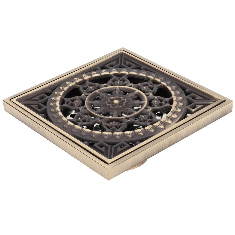 Floor Drain European Style Antique Bathroom Copper Drain Set for