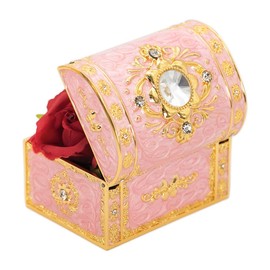 Devalier Rap-jp Jewelry Box, Birthday Gift, Popular for Moms, Gift Gift, Compact, Jewelry Storage, Jewelry Case, Accessory Box, Trinket Case, Women's, Pink