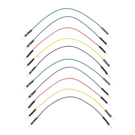 Jumper Wires Male to Male Cables 15cm – (Pack of 10) M2M Breadboard Jumper wire Compatible with Arduino & Dupont Connectors.
