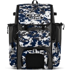 Boombah Superpack Bat Pack - Backpack Version (no wheels) - BPSPCMC23 Digital Camo Charcoal/Navy