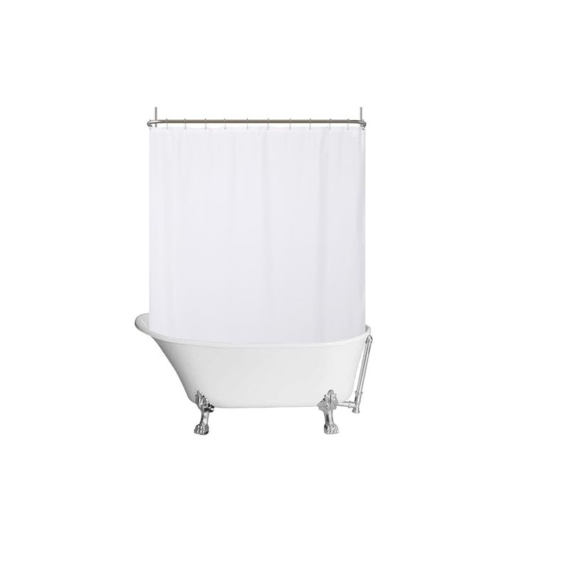 N&Y HOME Waterproof Fabric Clawfoot Tub Shower Curtain 180 x