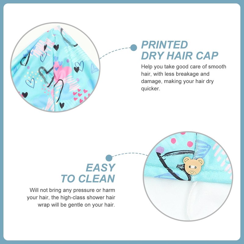 Homoyoyo Toalla para Secar el Cabello de Microfibra Ultra Absorbente,