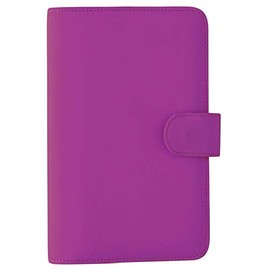 Collins PU Snap Closure Organiser, Purple