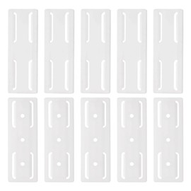 HARFINGTON 10pcs Adhesive Punch-Free Socket Holder, Power Strip Holder, Self-Adhesive Wall Mount Desk Socket Fixer for Remote Control, Router, White