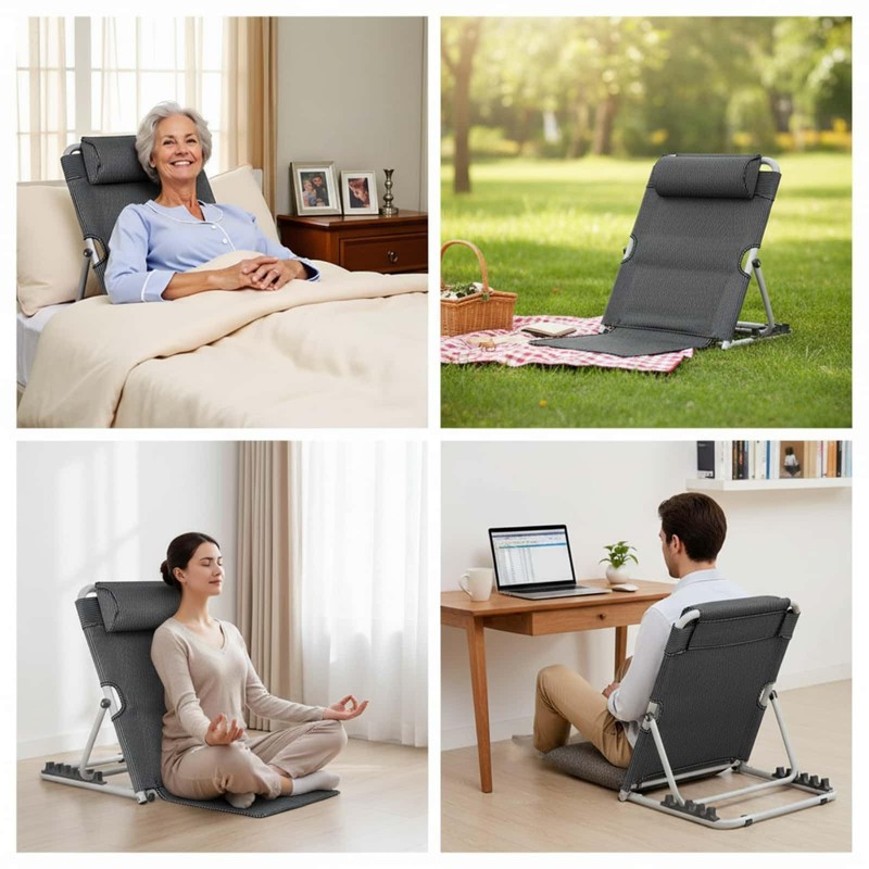 Jarler Bed Backrest Adjustable Chair - Lifting Folding Bed Back