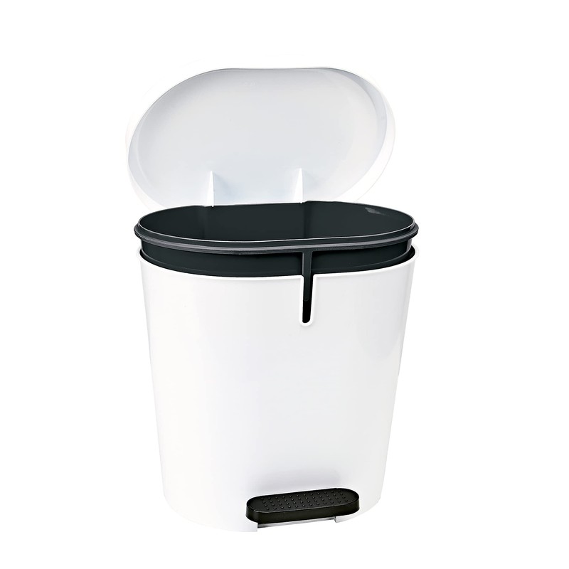Denox 24190 – Oval Pedal Bin (8 Litres) grey