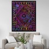 THE ART BOX Purple Hippie Mandala Sun Moon Burning Sun