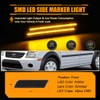 OFFKAT Front Fender LED Side Marker Lights for 2010-2013 Fo-rd
