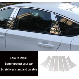 KELEIMAI Car Accessories Fit for Honda Accord 10th Gen Sedan 2018-2022 Pillar Post Side Door Window Cover Trim Chrome Stainless Steel 8 PCS