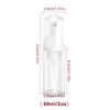 Zuihug 2oz Plastic Foam Pump Bottle, Empty Bottle Travel Foaming